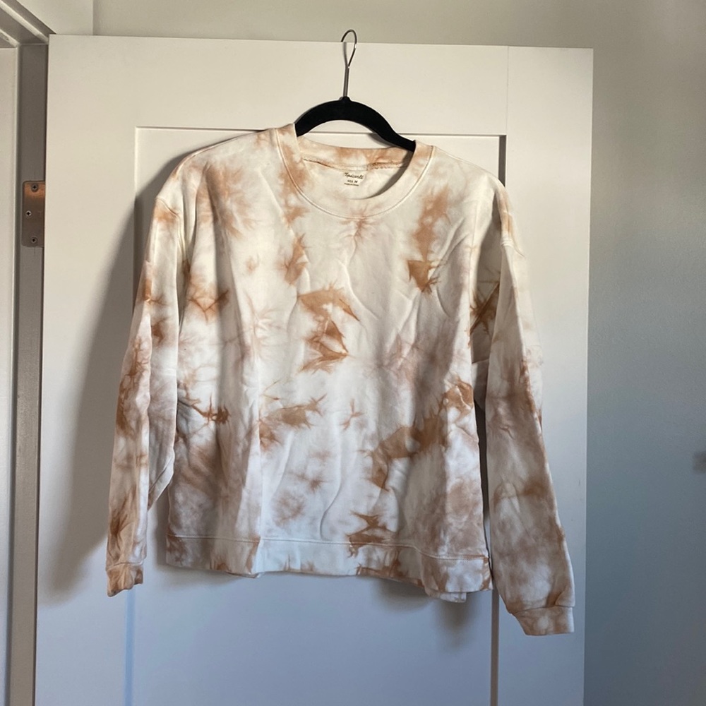 Madewell light weight tie dye sweatshirt
